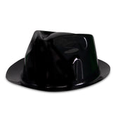 Black Plastic Fedora Hats